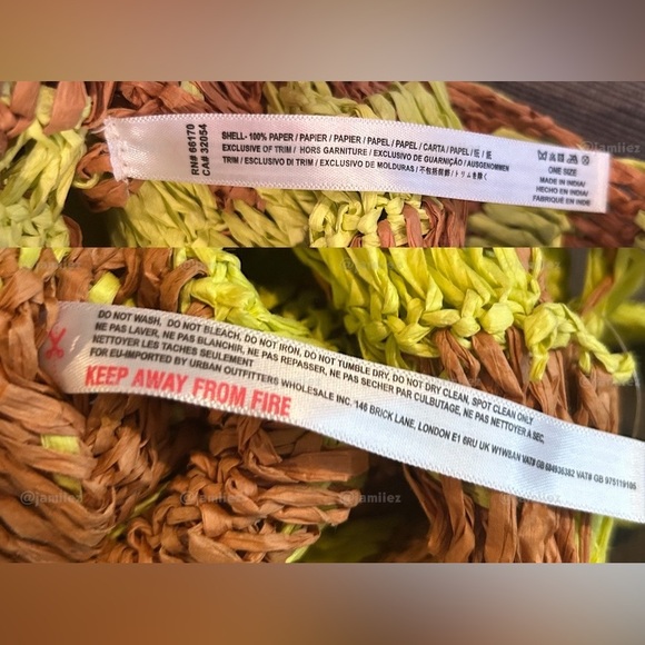 Free People Brunch Date Crossbody Clutch - yellow and tan NWT - Picture 9 of 12